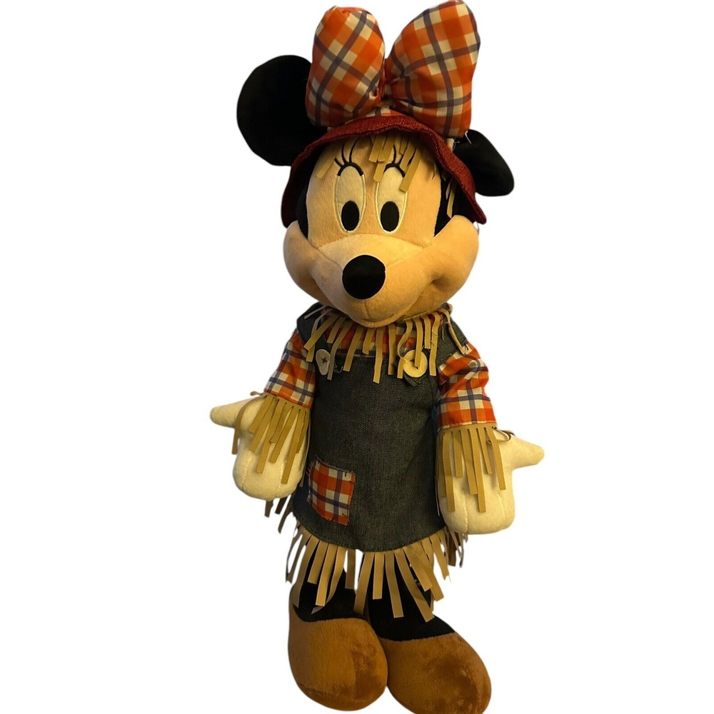 Disney Minnie Mouse Harvest Door‎ Greeters Fall Scarecrow 24 inches